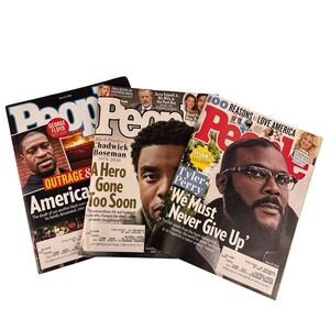 People Magazine 2020 Lot 3 George Floyd Chadwick‎ Boseman Tyler Perry Lady Gaga